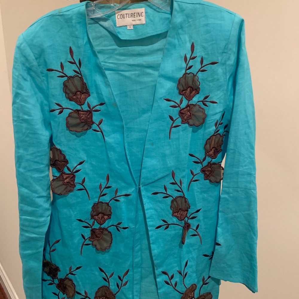 Three Piece Linen Suit